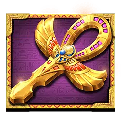 Golden cross symbol of eternal life