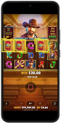 Free spins counter showing retrigger with Book symbols expanding across reels